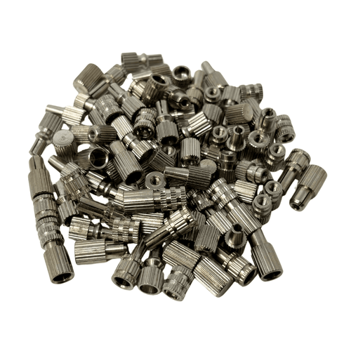100x Assorted Nickelled Buttons