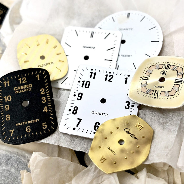 100x Assorted Steampunk Watch Dial Faces
