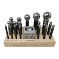 18 Piece Dapping Punch Set and 2" Block