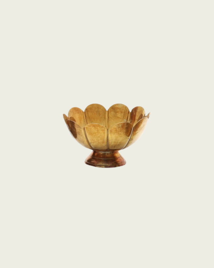 1950s Large Brass Bowl