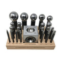 21 Piece Dapping Punch Set and 2.5" Block