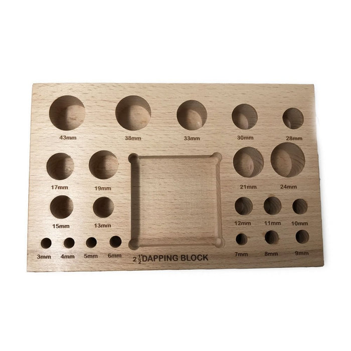 21 Piece Dapping Punch Set and 2.5" Block