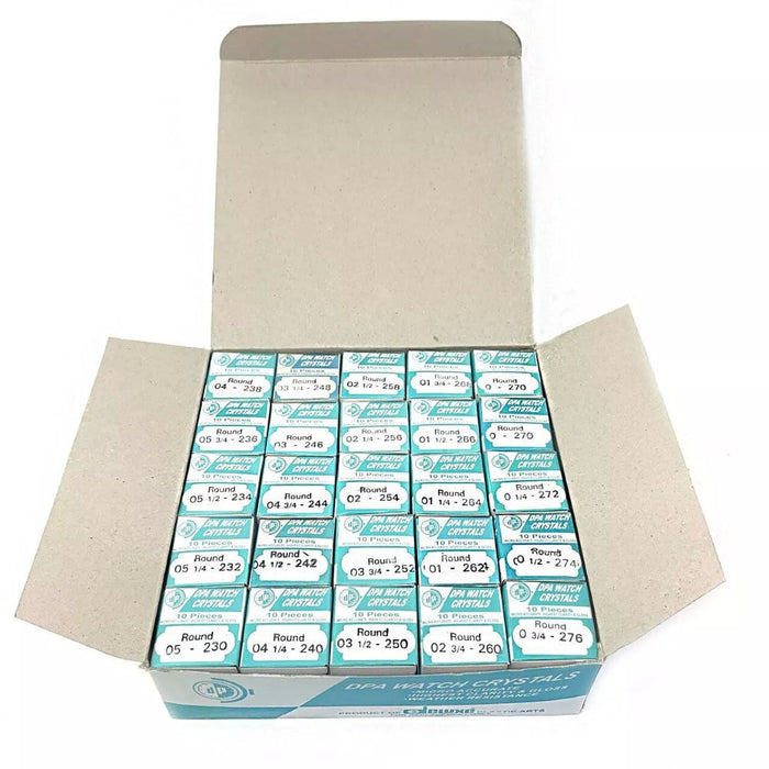 250 Pieces of Low Domed Glass - 23.0-27.6mm