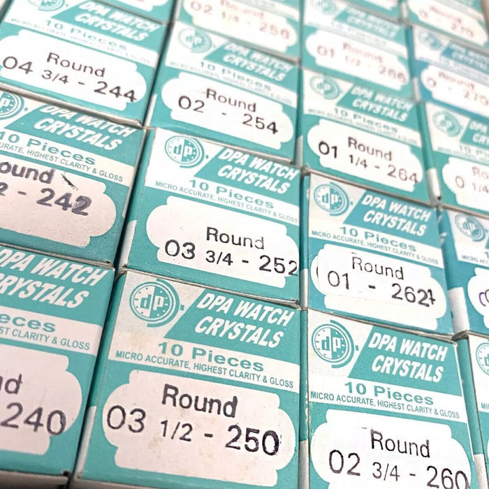 250 Pieces of Low Domed Glass - 23.0-27.6mm