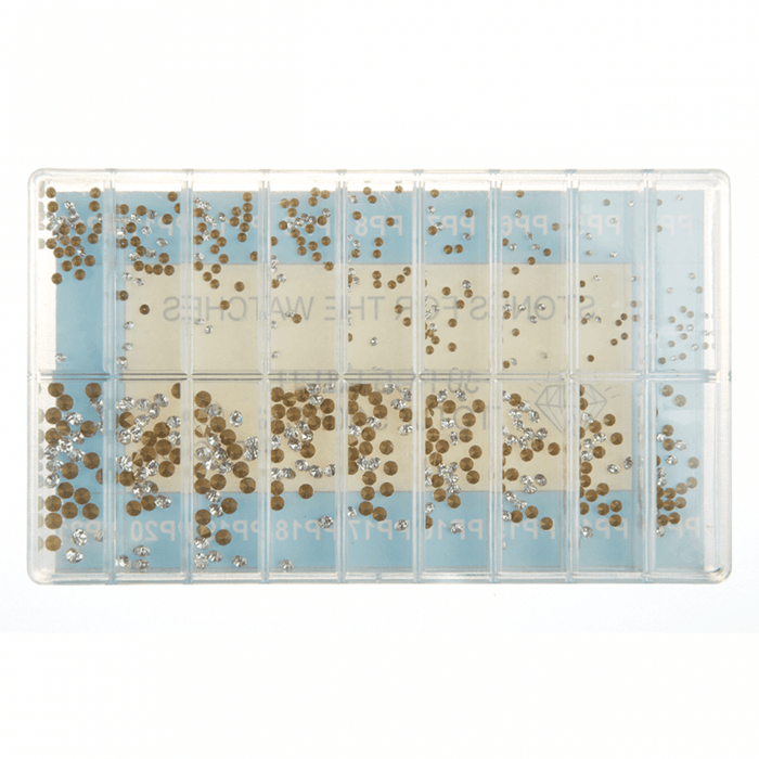 540 Clear Glass Paste Stones for Watches