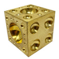 63mm Brass Dapping Cube with 65 Domes