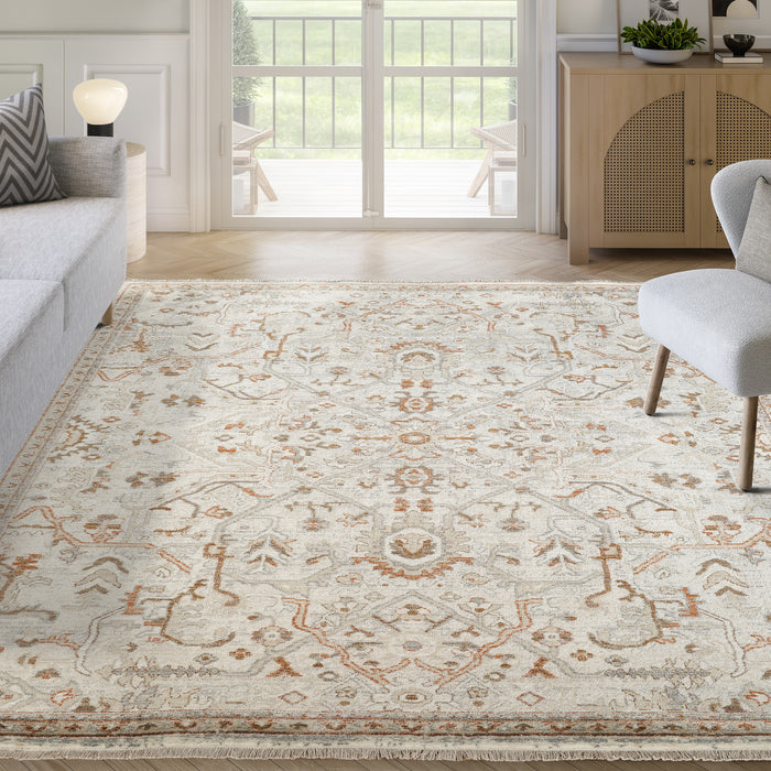 Alara Vintage Tribal Washable Beige Rug
