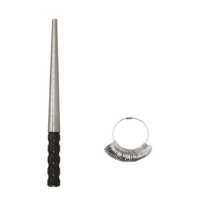 Aluminium Marked Ring Mandrel & 32 Ring Set