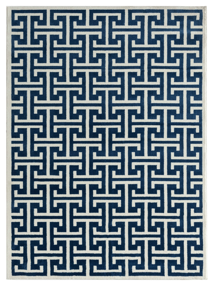 Arto Geometric Blue Rug