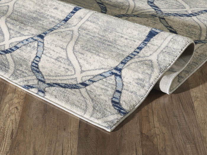 Arto Geometric Trellis Grey Rug
