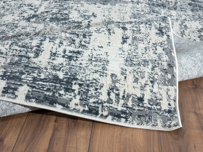 Aspen Cross Hatch Grey Rug