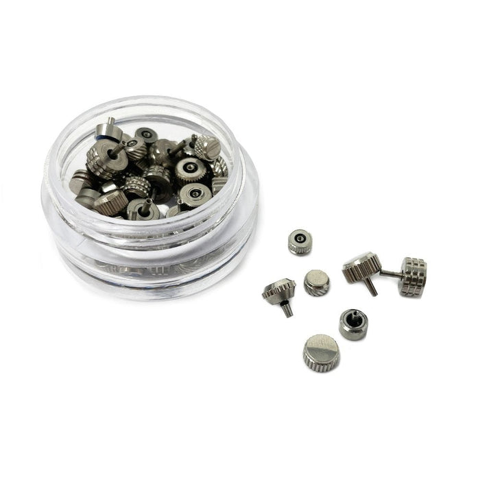 Assorted Silver Chrome Watch Crowns x50