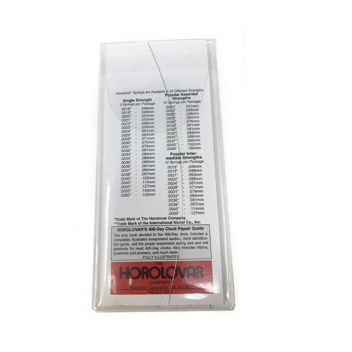 Assorted Suspension Springs Pack Of 12 (.0020"-.0040")