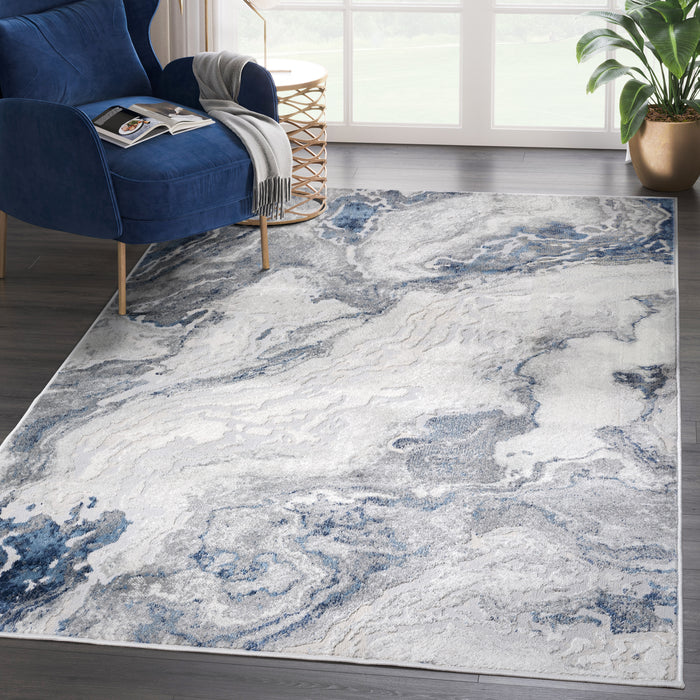 Atlas Abstract Grey Rug