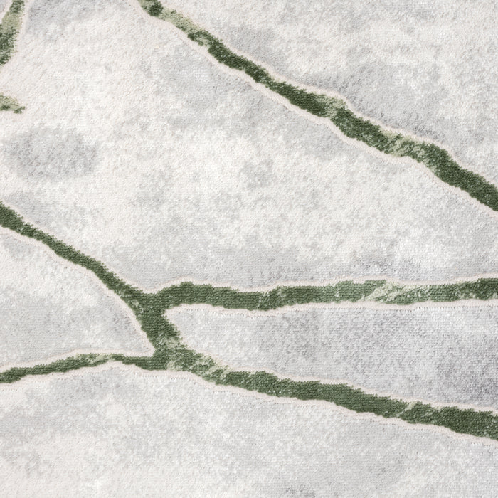 Atlas Abstract Web Green Rug