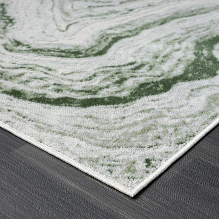 Atlas Marble Flow Green Rug
