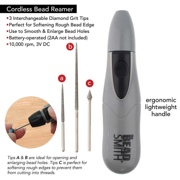 Beadsmith Cordless Diamond Tip Bead Reamer Set