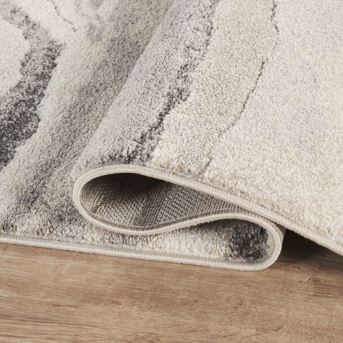 Beau Abstract Stone-Inspired Grey Rug