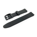 Black PVC Watch Strap