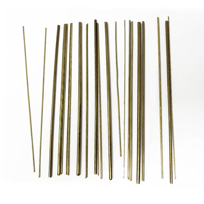 Brass Bushing Wire 23pc Assorted 0.6 - 4.0 mm