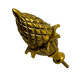Brass Clock Finial - Large Acorn Design