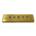 Brass Draw Plate with Tungsten Holes, SWG 31-35