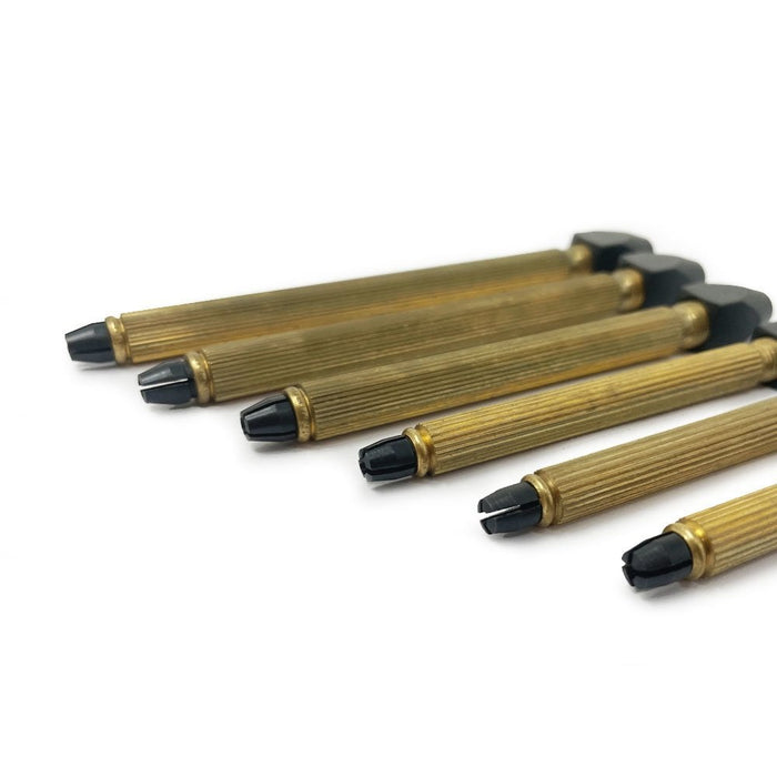 Brass Pin Vice Set of 6