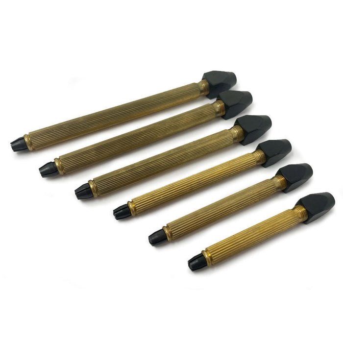 Brass Pin Vice Set of 6