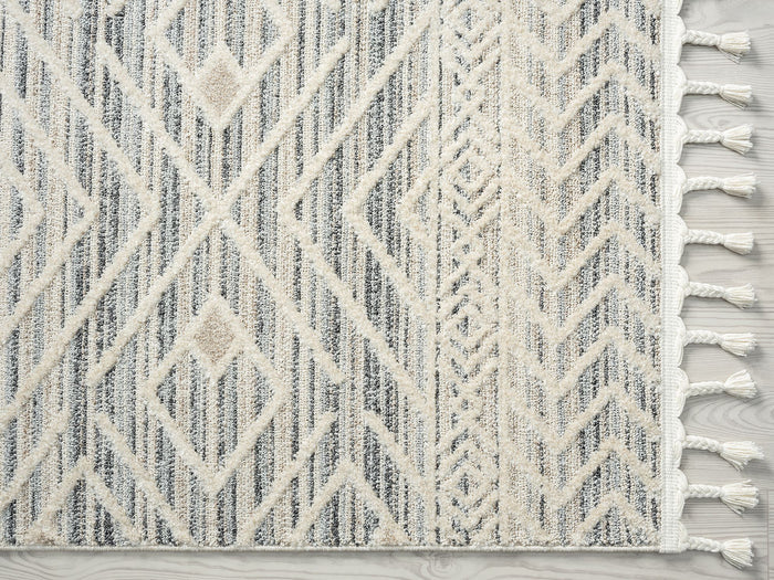 Cabo Diamond Pattern Beige Rug