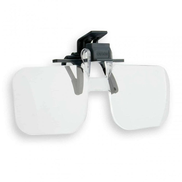 Carson 2x Magnifying Glasses Clip On & Flip