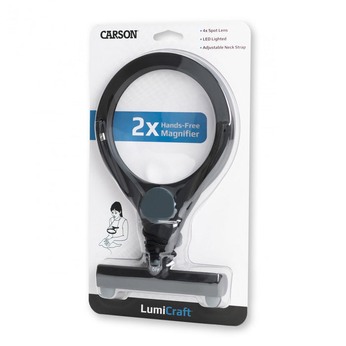 Carson Crafter's Hands-Free LED 2x Magnifier