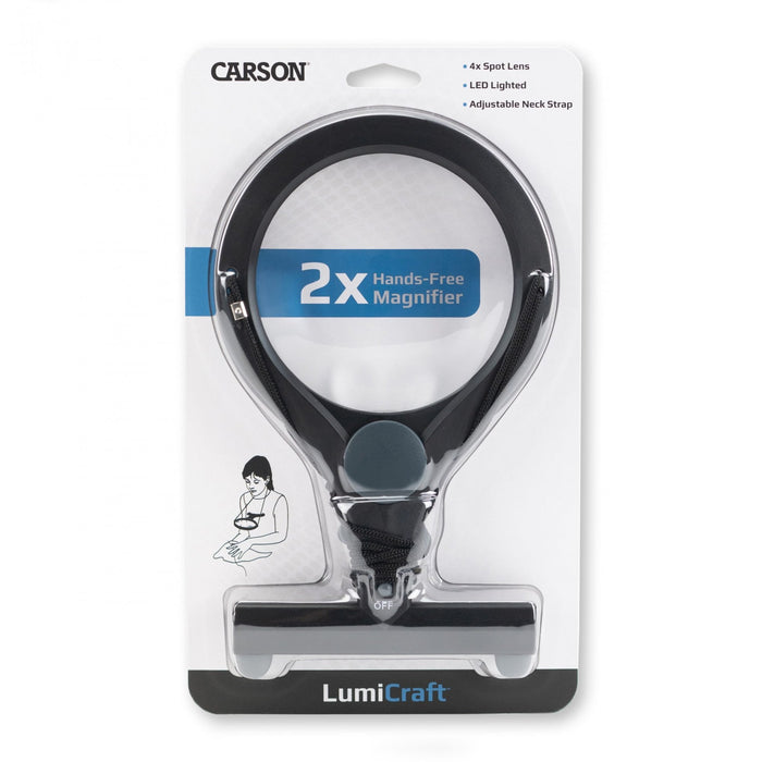 Carson Crafter's Hands-Free LED 2x Magnifier
