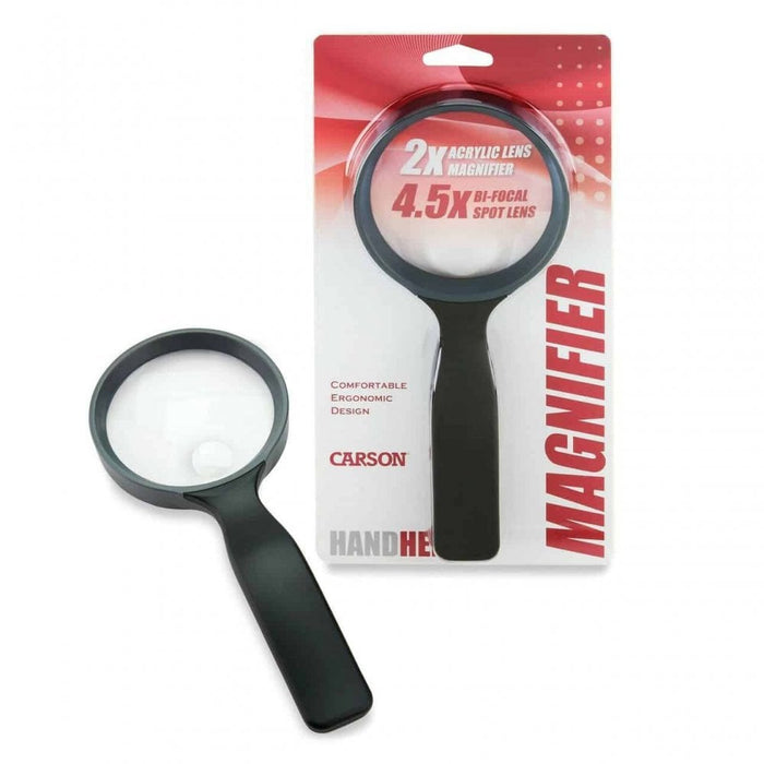 Carson Handheld 2x Magnifier with 4.5x Spot