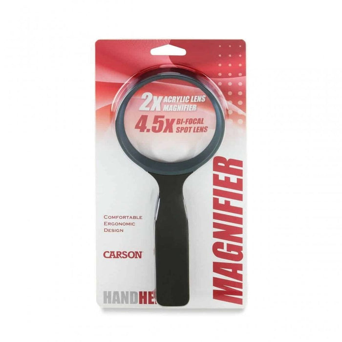 Carson Handheld 2x Magnifier with 4.5x Spot