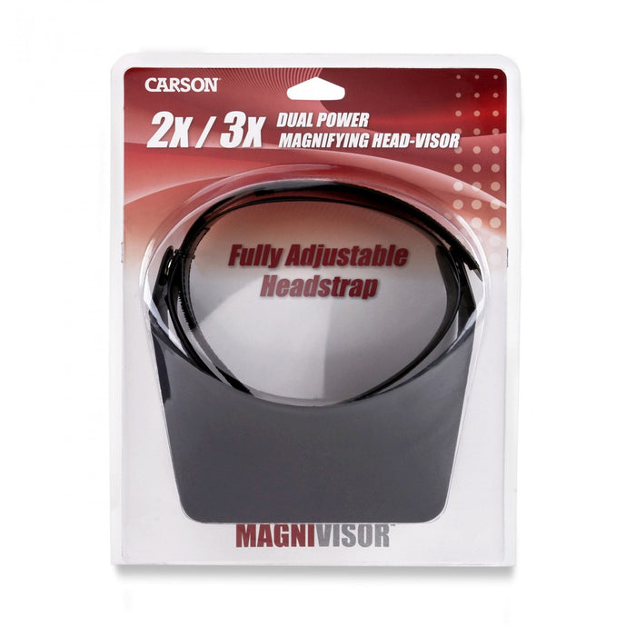 Carson Hands-Free Head-Worn 2x Magnifying Visor