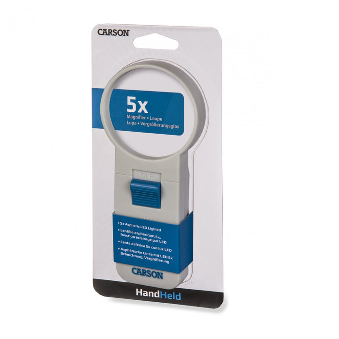Carson Illuminated Handheld LED 5x Magnifier