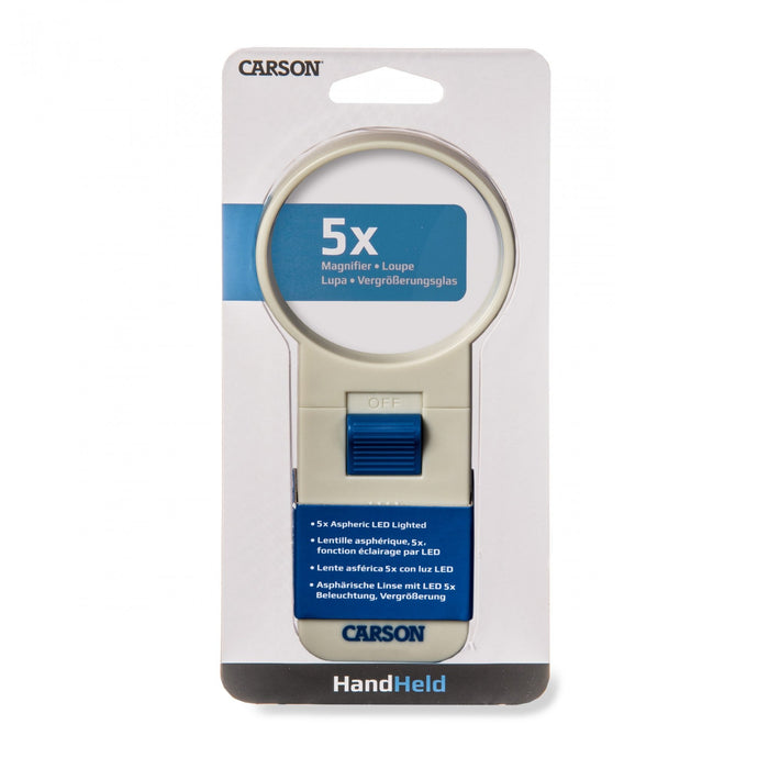 Carson Illuminated Handheld LED 5x Magnifier