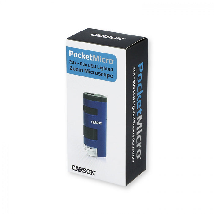Carson LED-Lighted Pocket Microscope 20x-60x Magnification