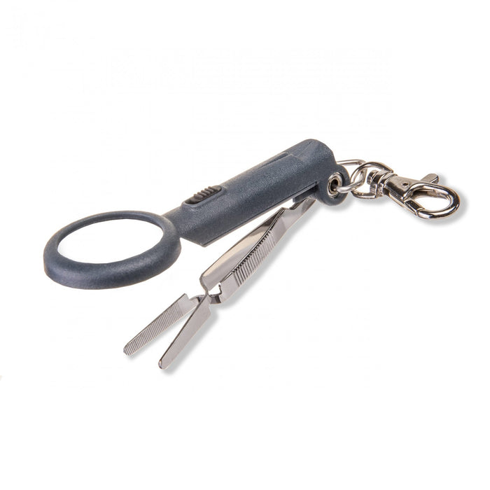 Carson LED Magnifier with Reverse Action Tweezers