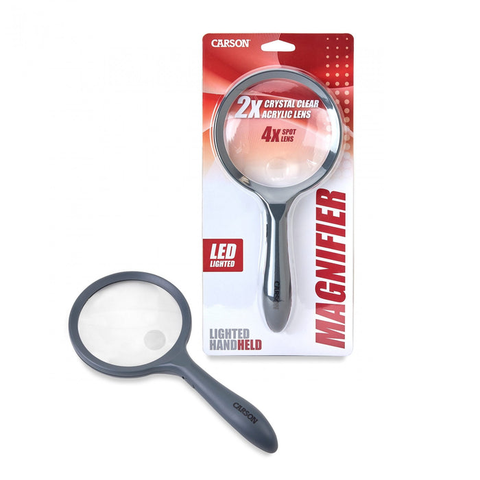 Carson Lighted Handheld 2x Magnifier