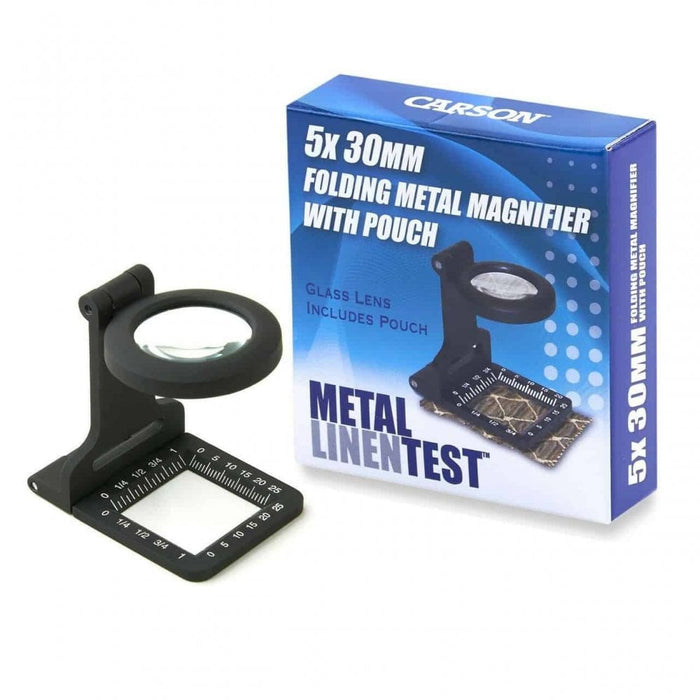Carson Linen Test 5x Magnifying Loupe