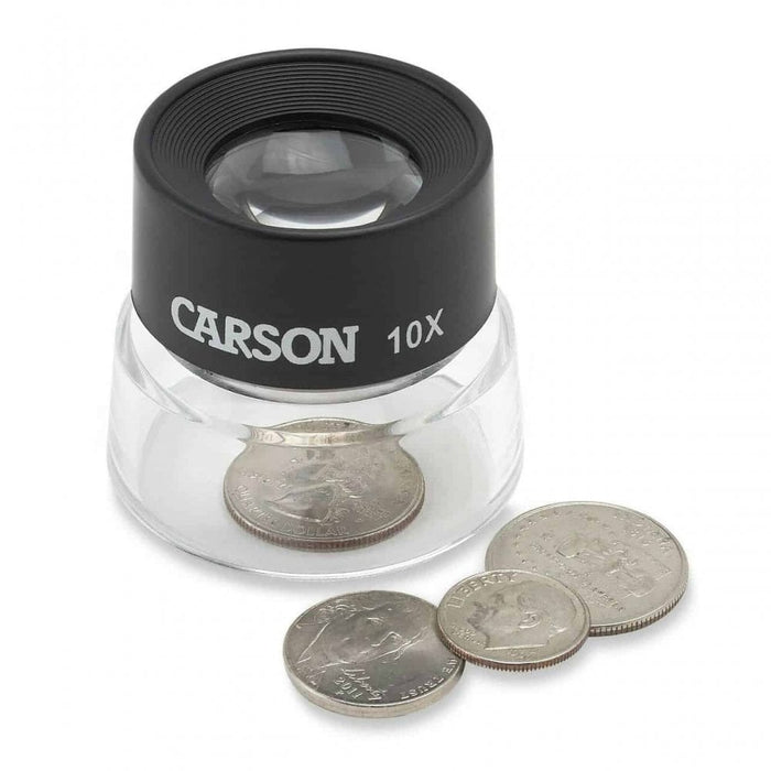 Carson LumiLoupe Small 10x Stand Magnifier