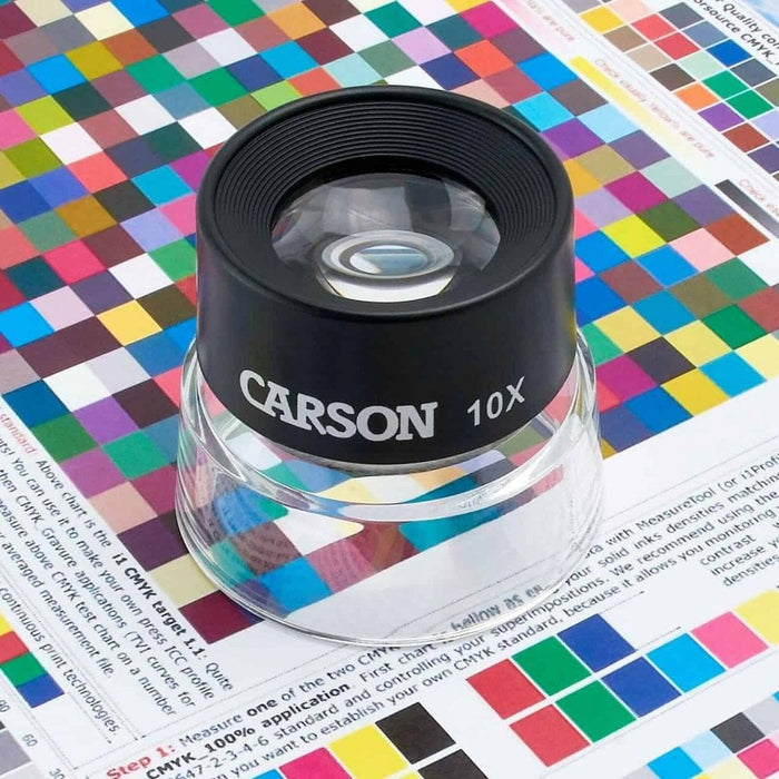 Carson LumiLoupe Small 10x Stand Magnifier
