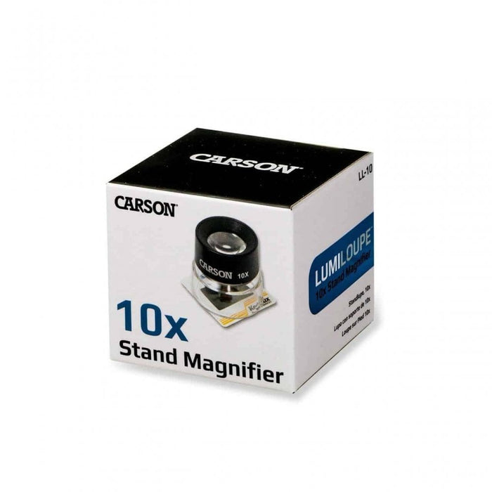 Carson LumiLoupe Small 10x Stand Magnifier
