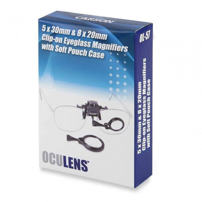 Carson OcuLens Clip-On 5x 8x Magnifying Lenses
