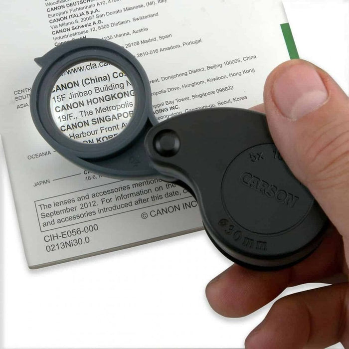 Carson TriView Portable Folding Loupe Magnifier Larger Magnifications