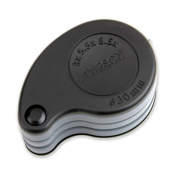 Carson TriView Portable Folding Loupe Magnifier Smaller Magnifications