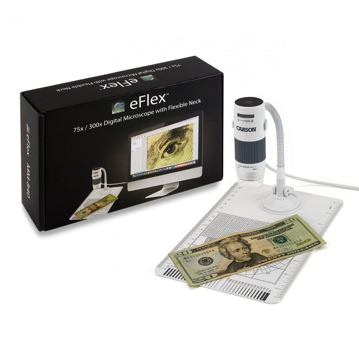 Carson USB Digital Microscope with LED & Flexible Stand