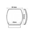 Cartier Glass 30.5 x 30.5 mm Barrel Domed