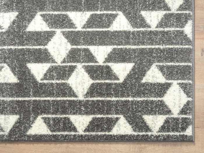Casa Lined Triangles Multicolor Rug